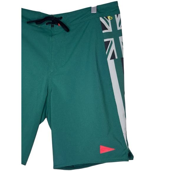 Florence Marine X Cordura Airtex Pro Hawaii Boardshort Green Size 32 FMBS00053 - Picture 3 of 7